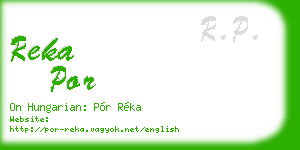 reka por business card